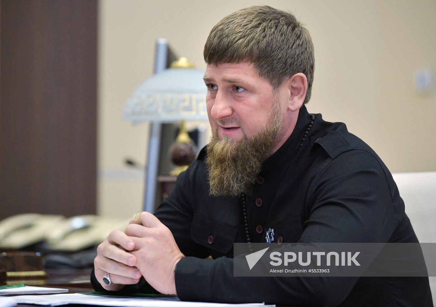 Russian President Vladimir Putin meets with Chechen leader Ramzan Kadyrov