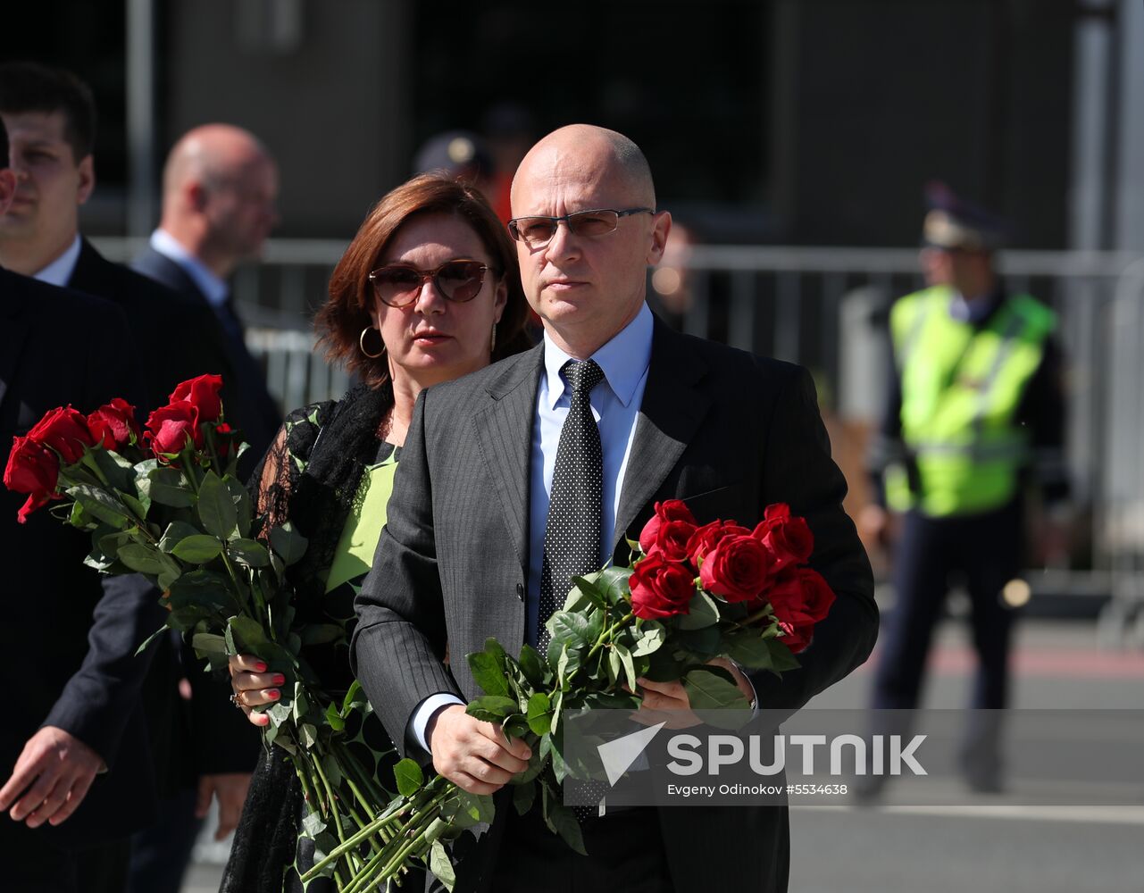 Memorial service for film director Stanislav Govorukhin