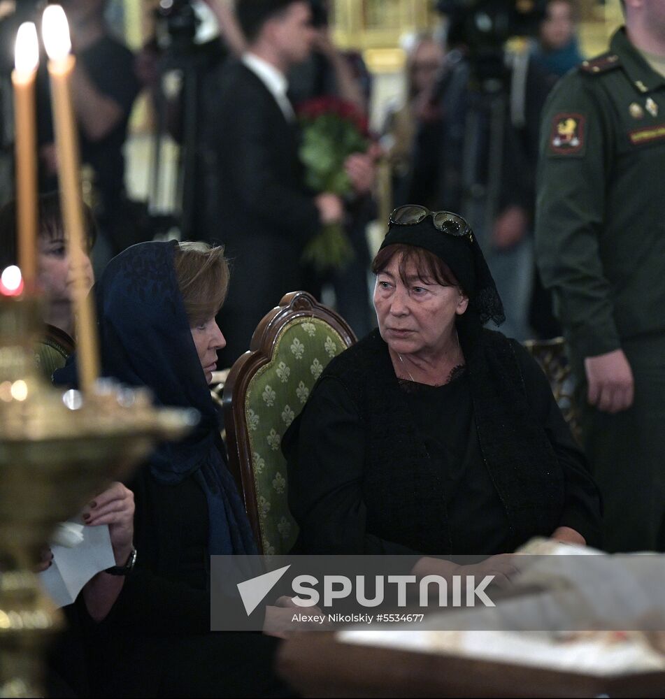 Memorial service for film director Stanislav Govorukhin