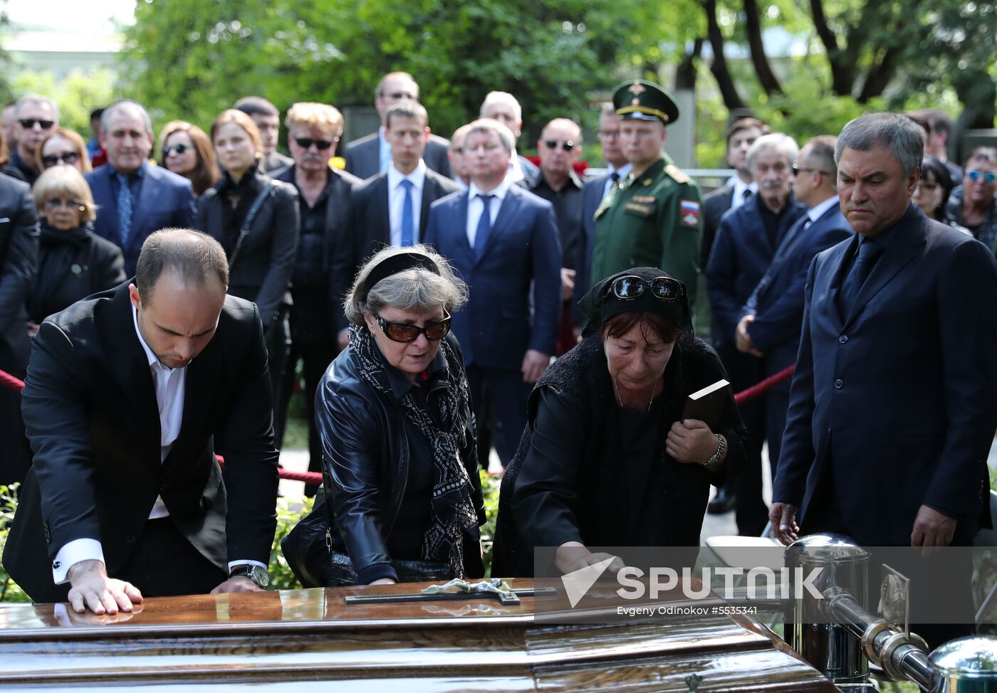 Memorial service for film director Stanislav Govorukhin