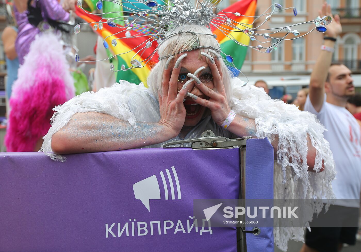 LGBT parade in Kiev