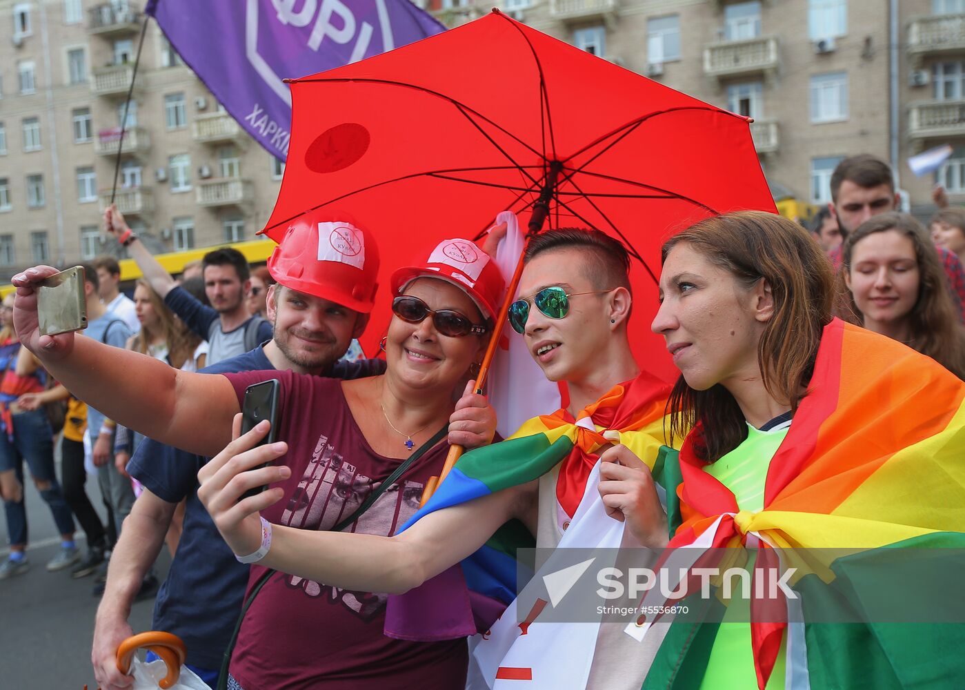 LGBT parade in Kiev