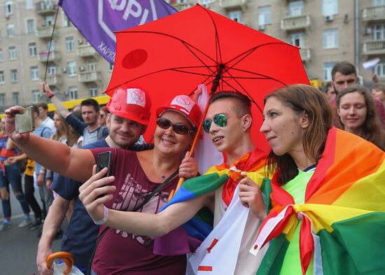 LGBT parade in Kiev