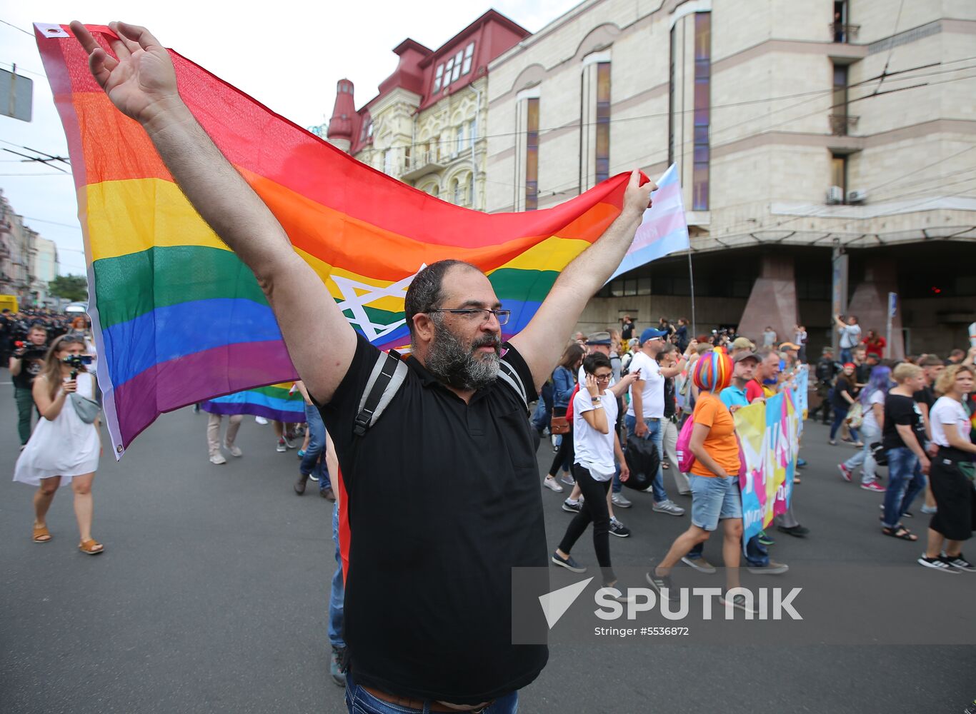 LGBT parade in Kiev