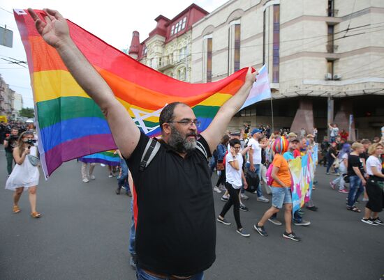 LGBT parade in Kiev