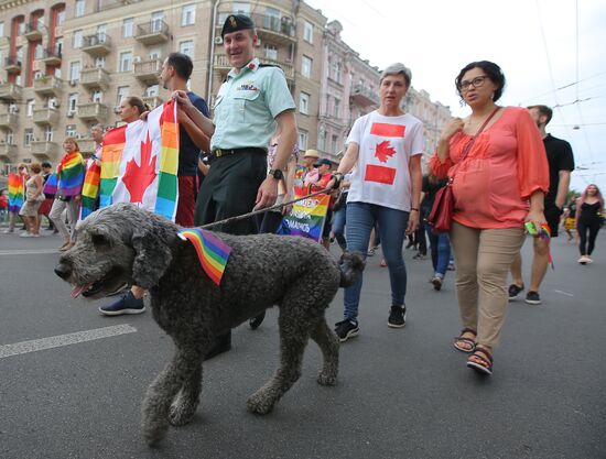 LGBT parade in Kiev