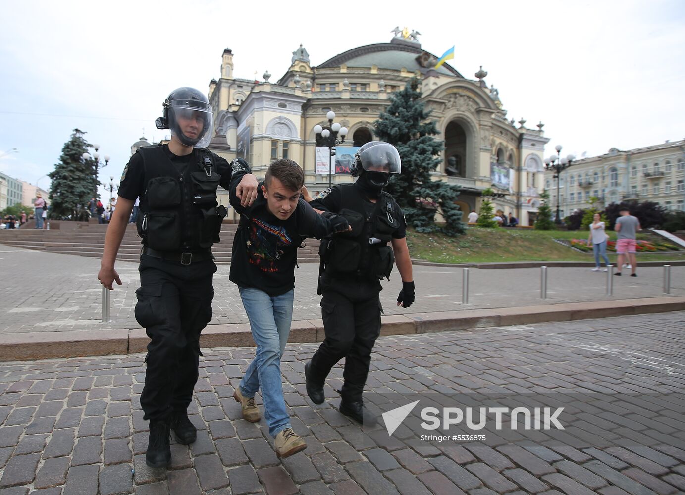 LGBT parade in Kiev