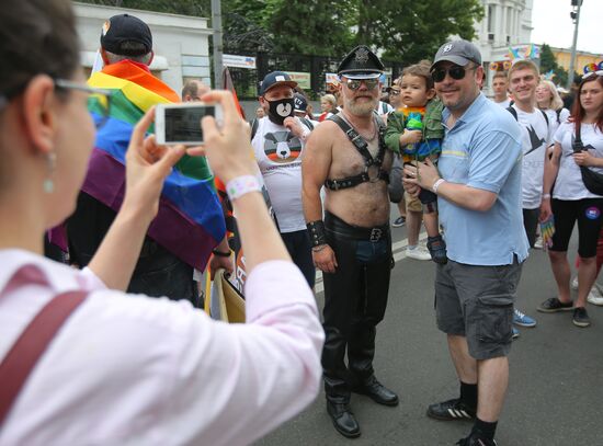 LGBT parade in Kiev