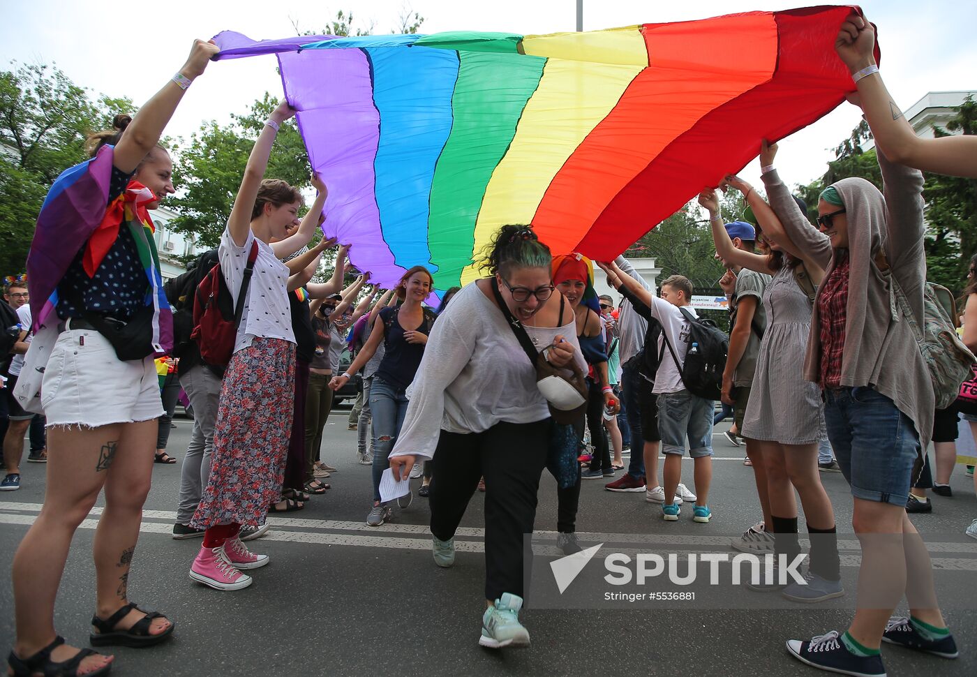 LGBT parade in Kiev