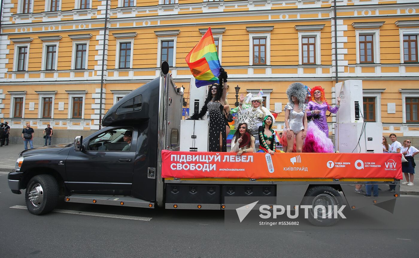LGBT parade in Kiev