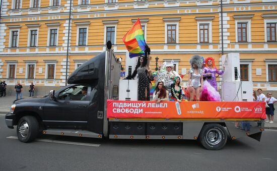 LGBT parade in Kiev