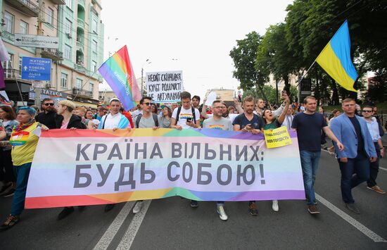 LGBT parade in Kiev