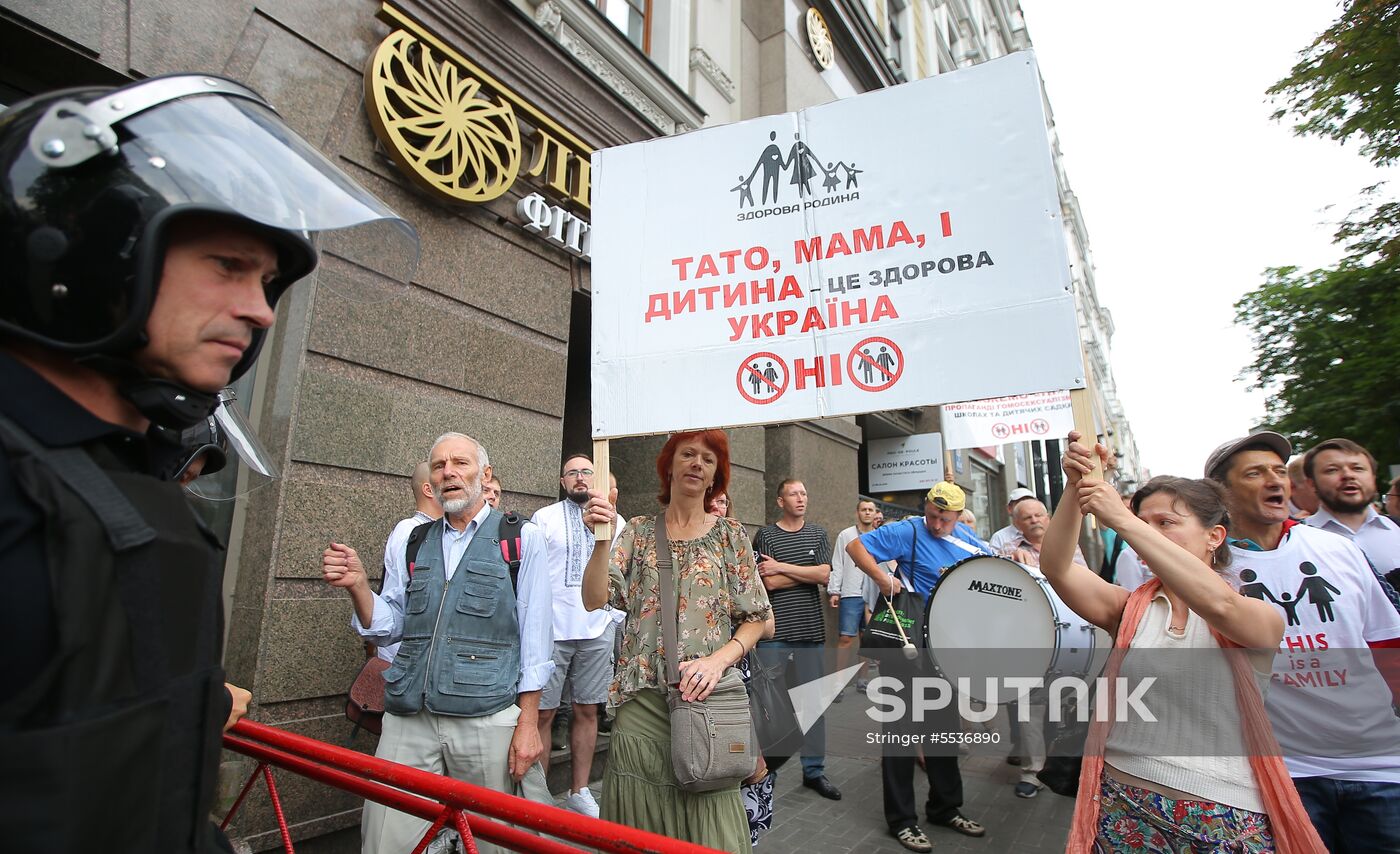 LGBT parade in Kiev