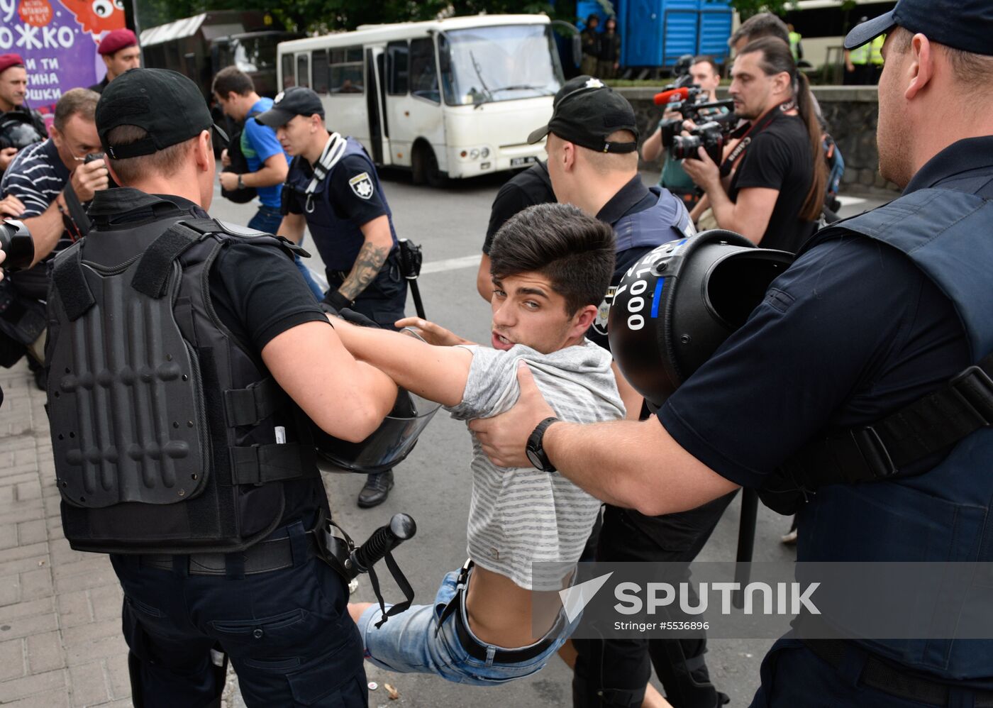 LGBT parade in Kiev