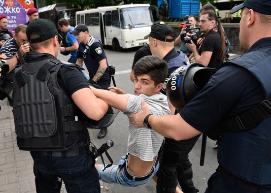 LGBT parade in Kiev