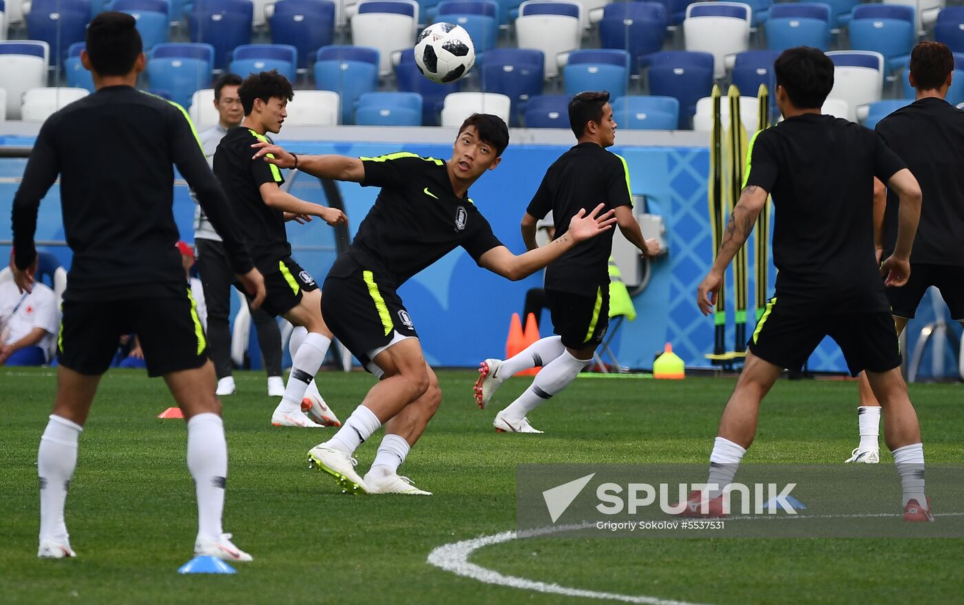 Russia World Cup South Korea Training 