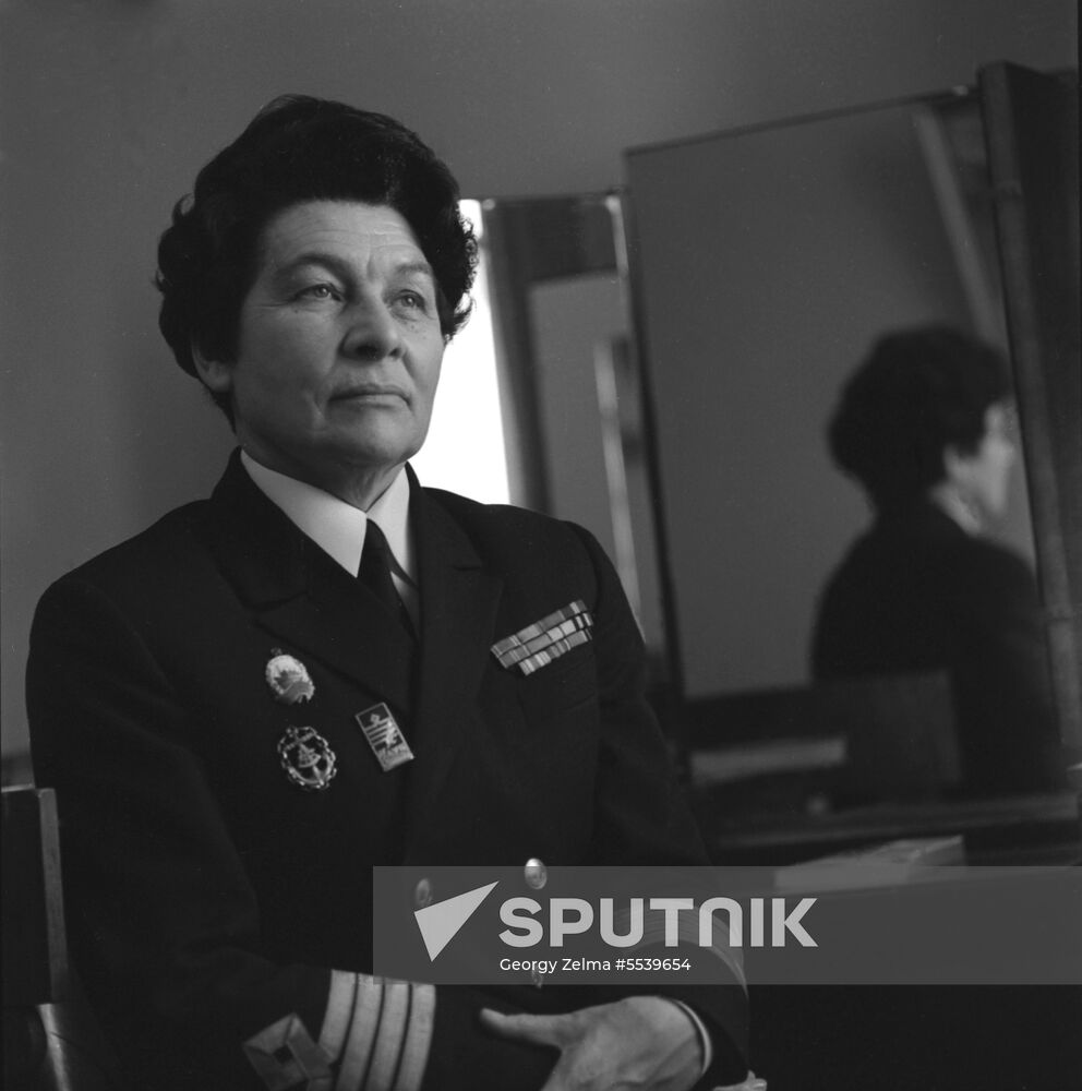 Sea captain Anna Shchetinina