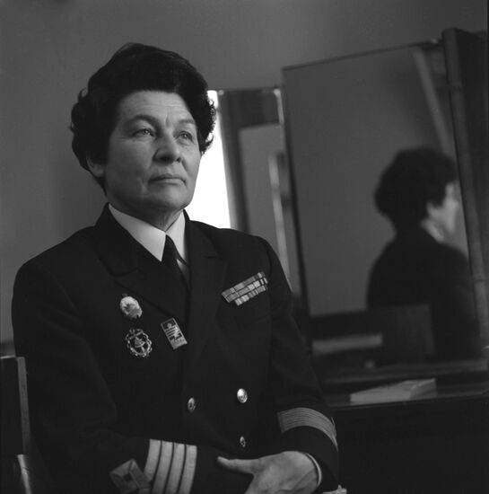 Sea captain Anna Shchetinina