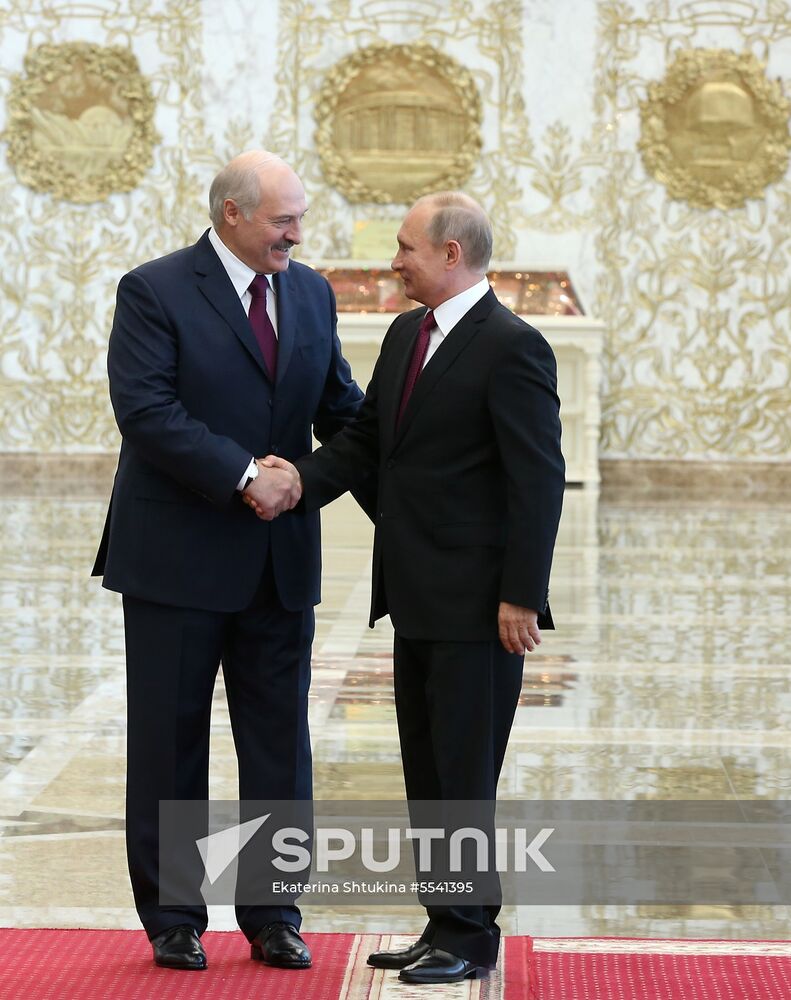 Russian President Vladimir Putin's working visit to Belarus