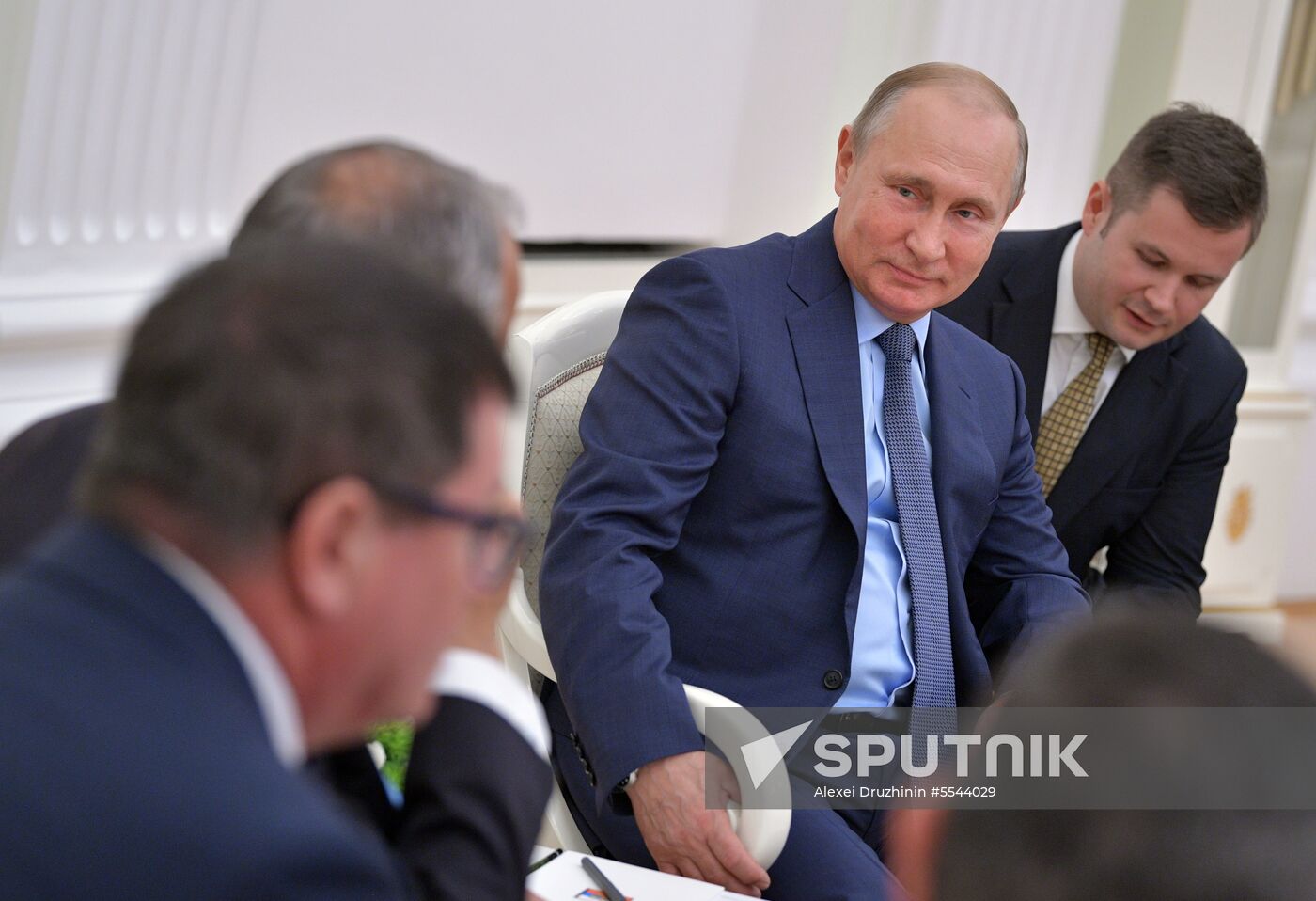 President Vladimir Putin meets with President of Portugal Marcelo Rebelo de Sousa