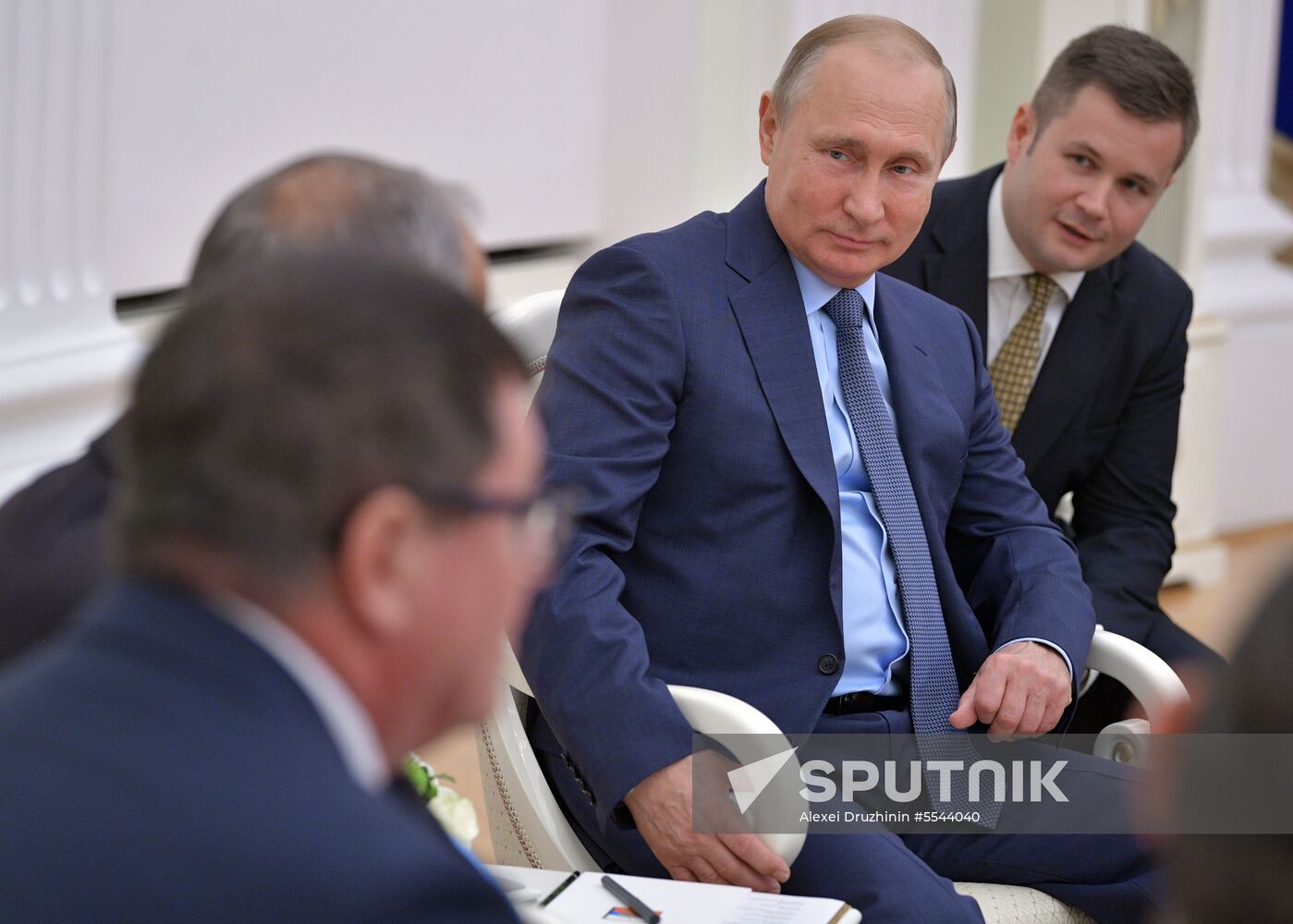 President Vladimir Putin meets with President of Portugal Marcelo Rebelo de Sousa