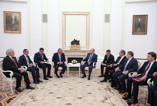 President Vladimir Putin meets with President of Portugal Marcelo Rebelo de Sousa