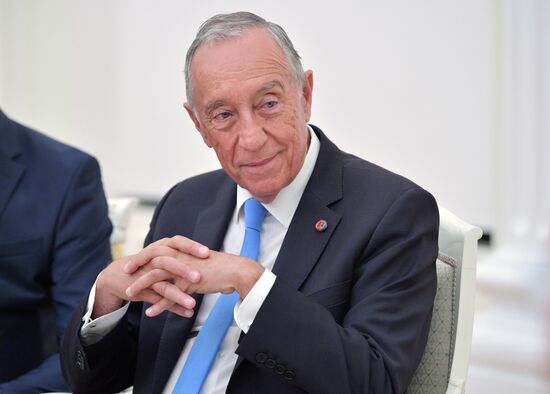 President Vladimir Putin meets with President of Portugal Marcelo Rebelo de Sousa
