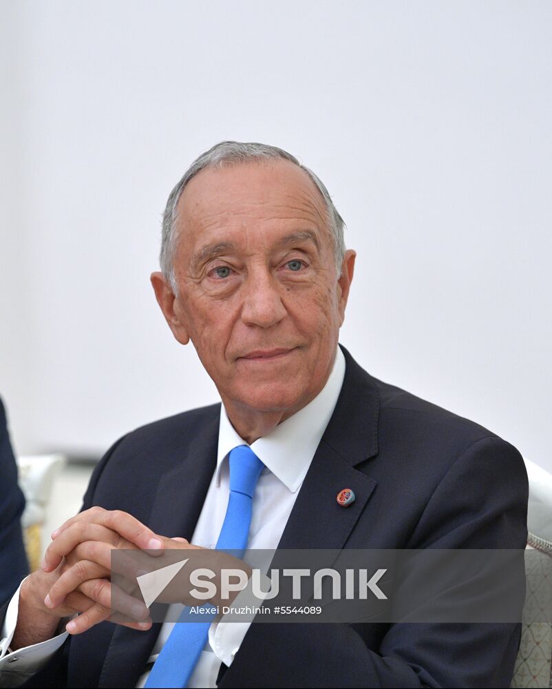 President Vladimir Putin meets with President of Portugal Marcelo Rebelo de Sousa