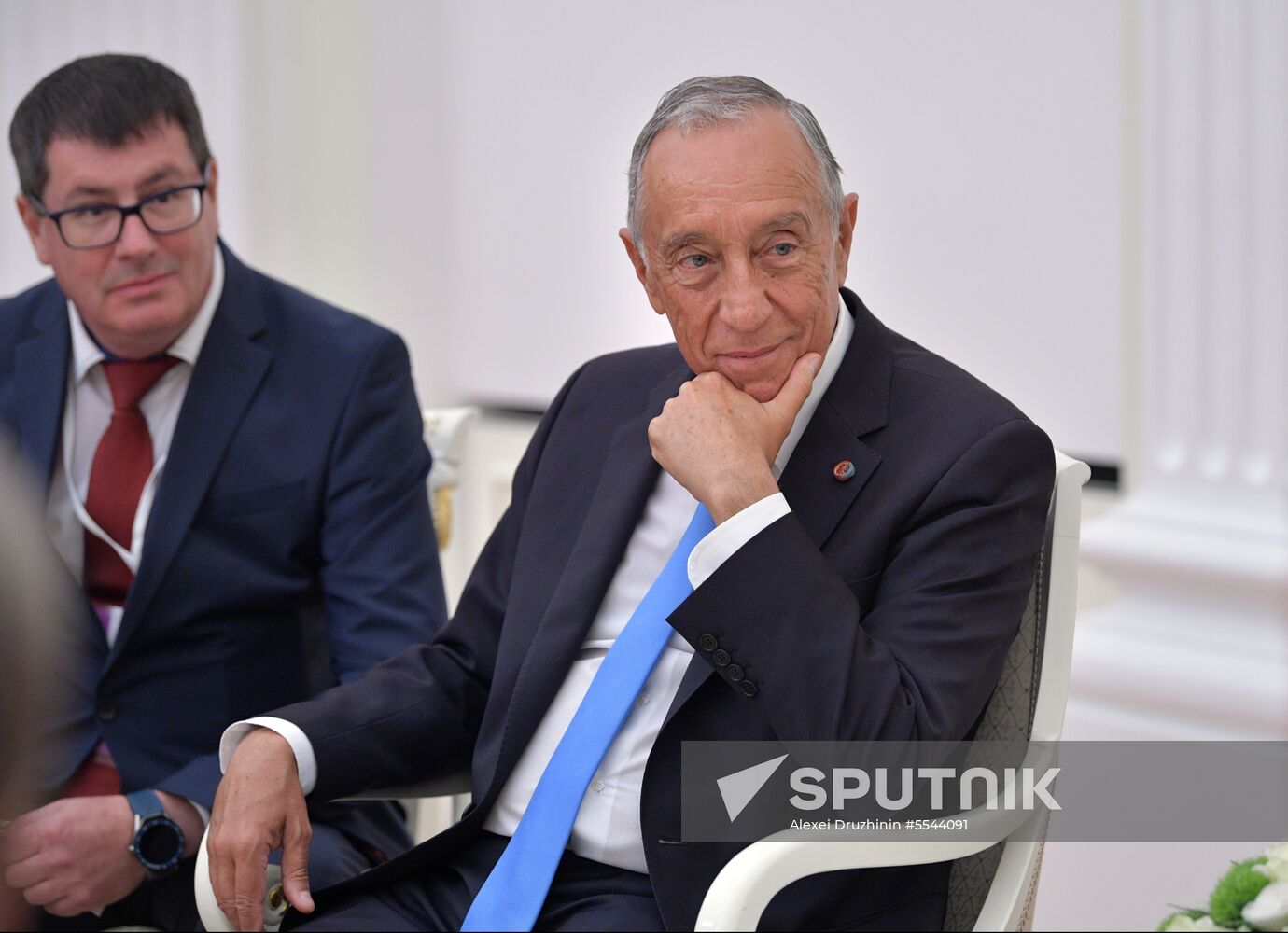 President Vladimir Putin meets with President of Portugal Marcelo Rebelo de Sousa
