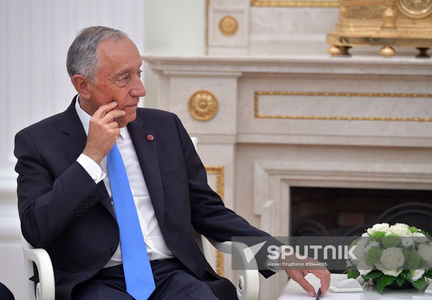 President Vladimir Putin meets with President of Portugal Marcelo Rebelo de Sousa