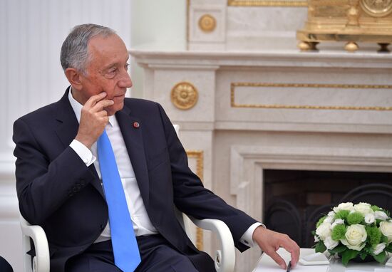 President Vladimir Putin meets with President of Portugal Marcelo Rebelo de Sousa