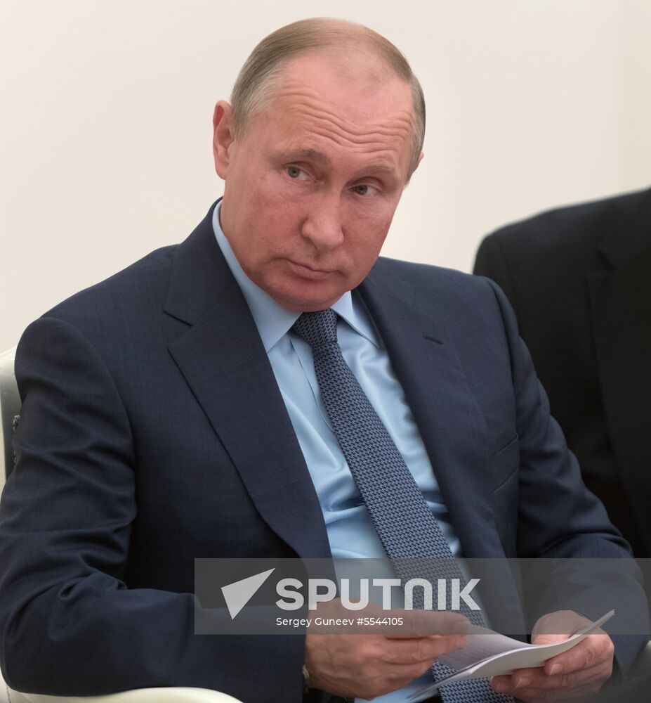 President Vladimir Putin meets with President of Portugal Marcelo Rebelo de Sousa