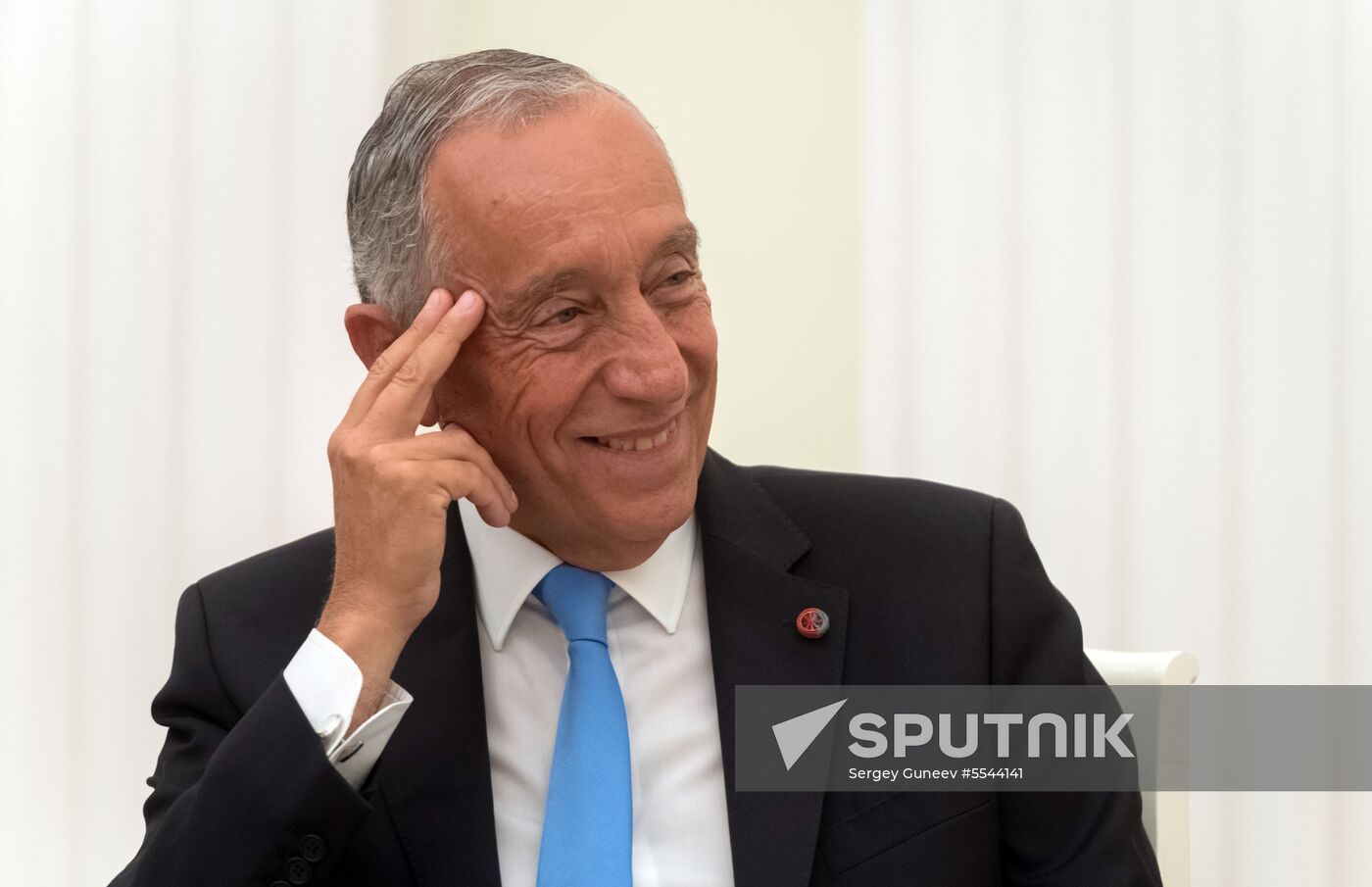 President Vladimir Putin meets with President of Portugal Marcelo Rebelo de Sousa