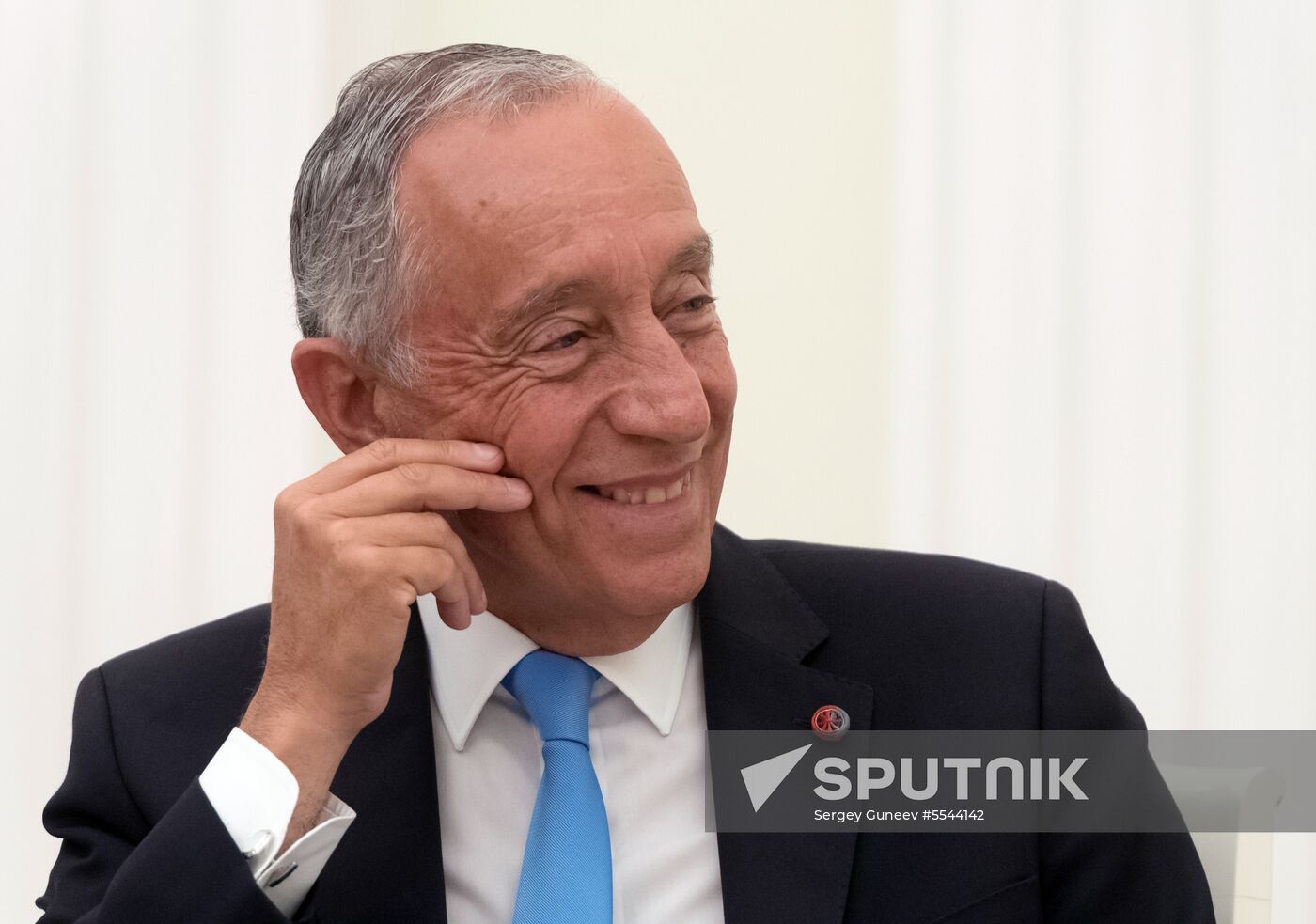 President Vladimir Putin meets with President of Portugal Marcelo Rebelo de Sousa