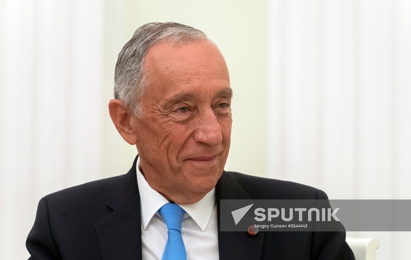 President Vladimir Putin meets with President of Portugal Marcelo Rebelo de Sousa