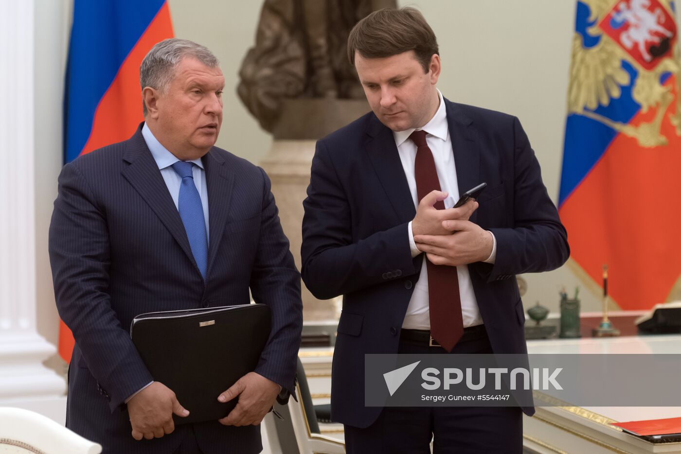 President Vladimir Putin meets with President of Portugal Marcelo Rebelo de Sousa