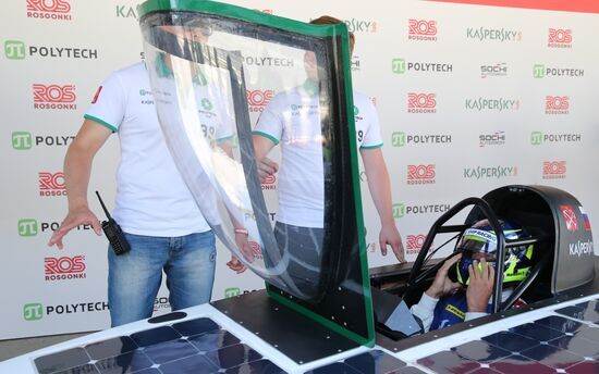 Testing of Russia's first sunmobile
