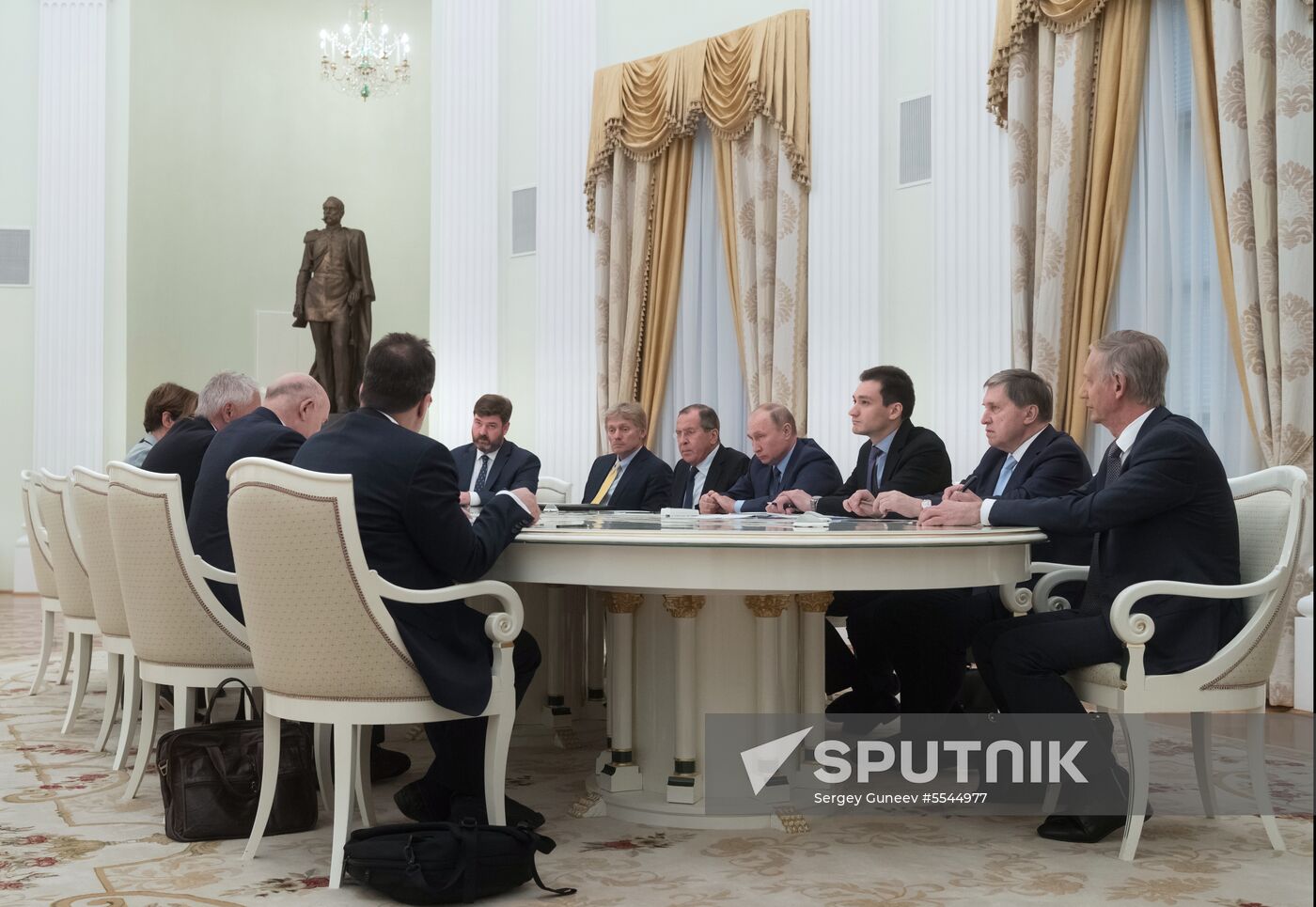 President Vladimir Putin meets with Secretary General of Council of Europe Thorbjorn Jagland