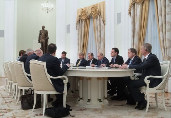 President Vladimir Putin meets with Secretary General of Council of Europe Thorbjorn Jagland