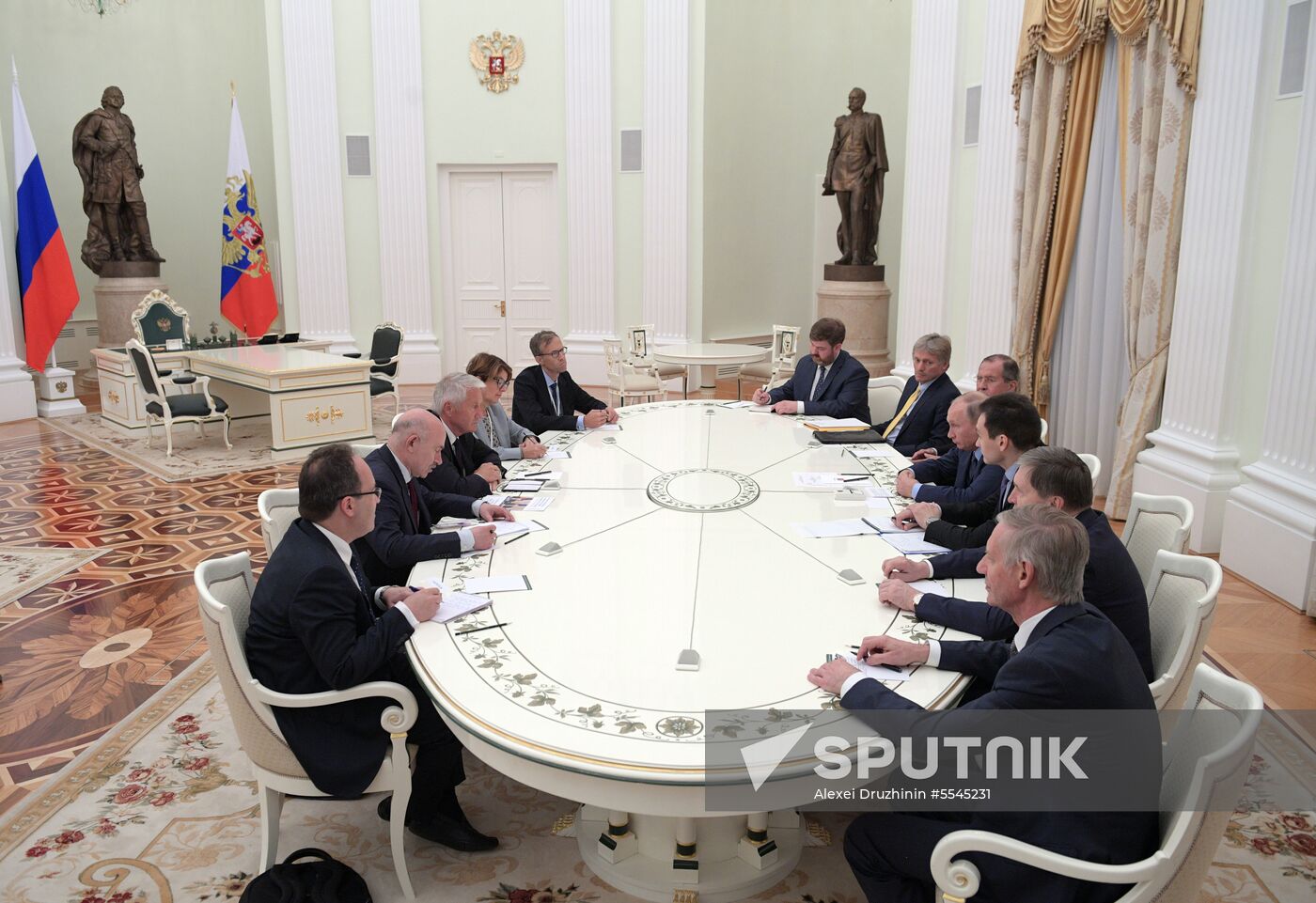 President Vladimir Putin meets with Secretary General of Council of Europe Thorbjorn Jagland