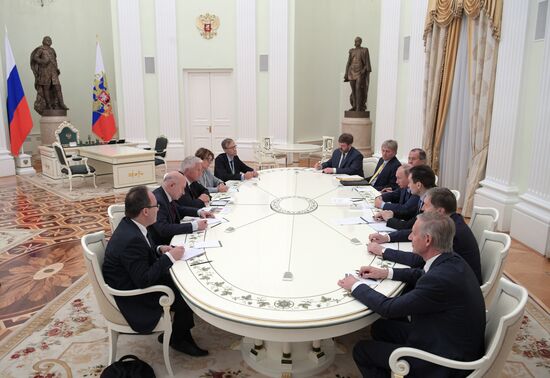 President Vladimir Putin meets with Secretary General of Council of Europe Thorbjorn Jagland