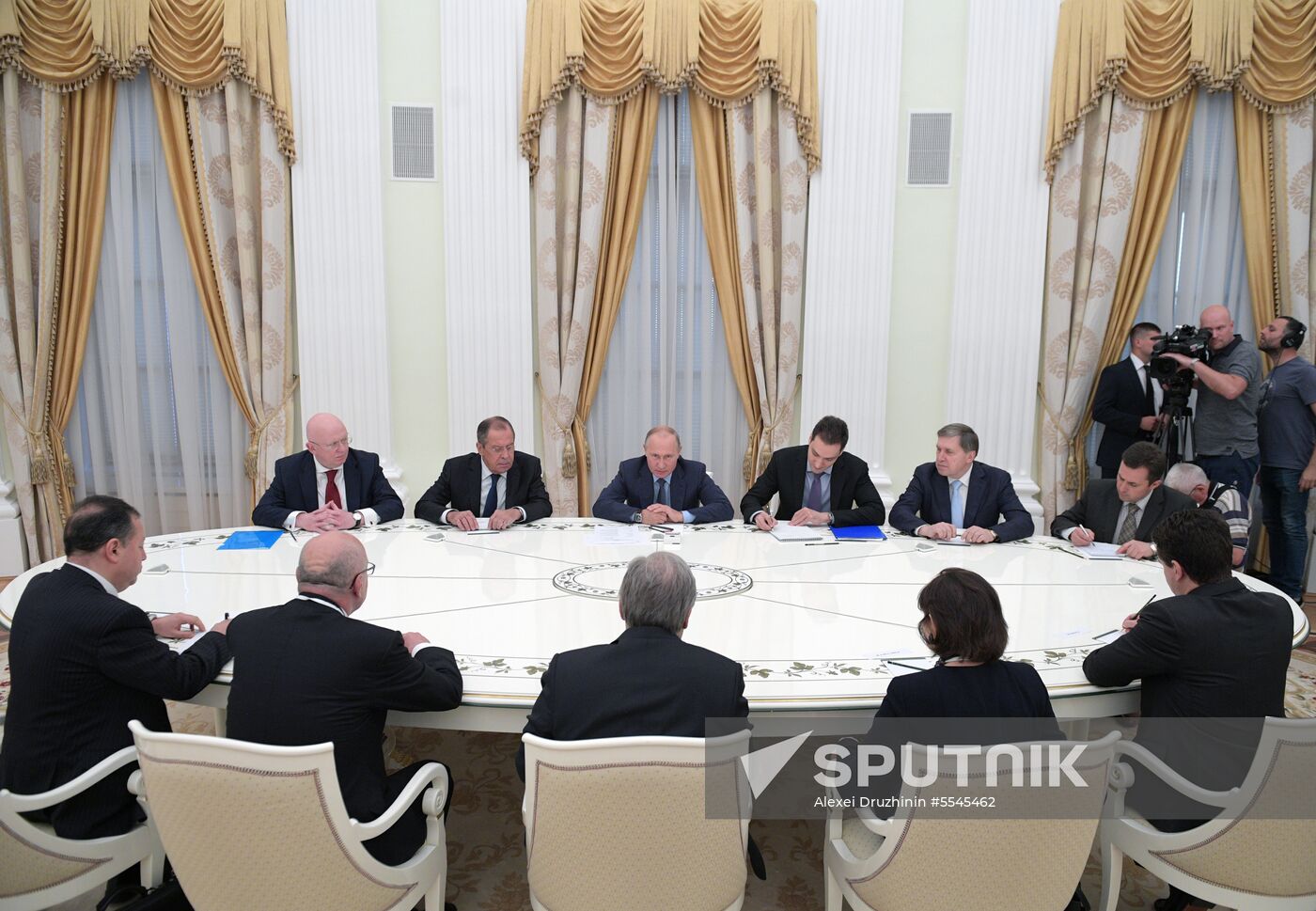 President Vladimir Putin meets with UN Secretary-General Antonio Guterres