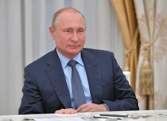 President Vladimir Putin meets with UN Secretary-General Antonio Guterres