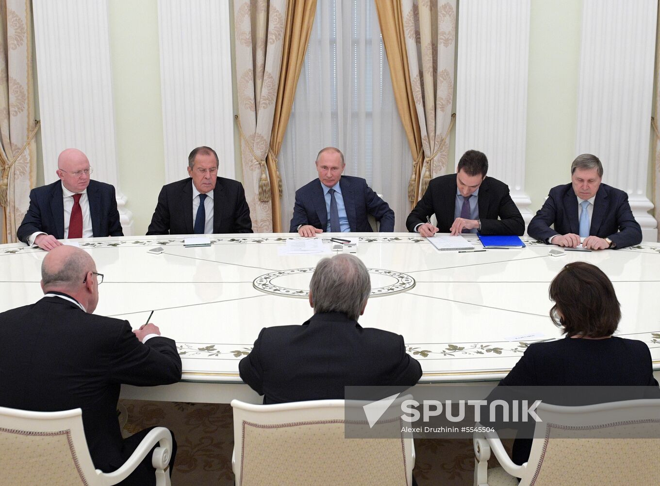 President Vladimir Putin meets with UN Secretary-General Antonio Guterres