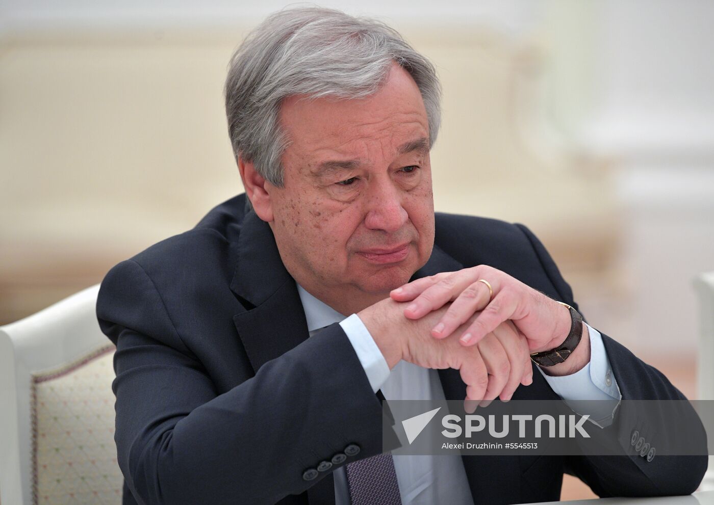 President Vladimir Putin meets with UN Secretary-General Antonio Guterres