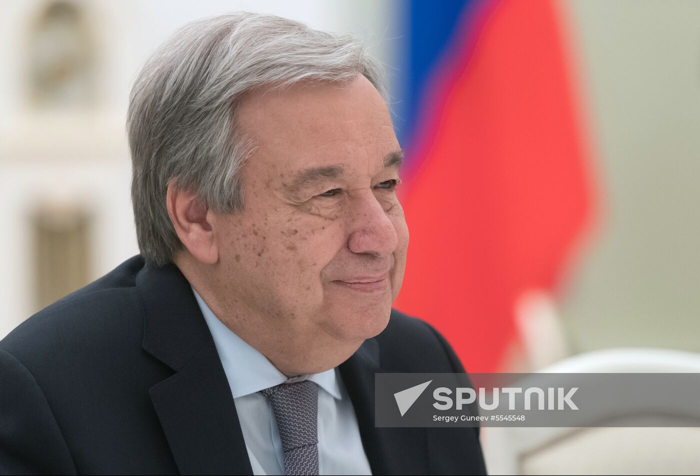 President Vladimir Putin meets with UN Secretary-General Antonio Guterres