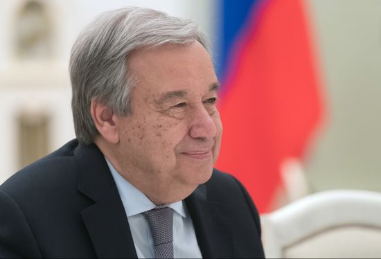 President Vladimir Putin meets with UN Secretary-General Antonio Guterres