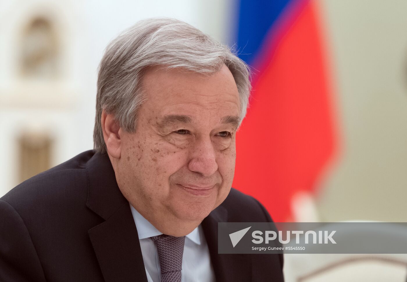 President Vladimir Putin meets with UN Secretary-General Antonio Guterres