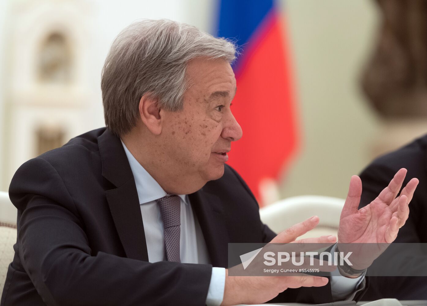 President Vladimir Putin meets with UN Secretary-General Antonio Guterres