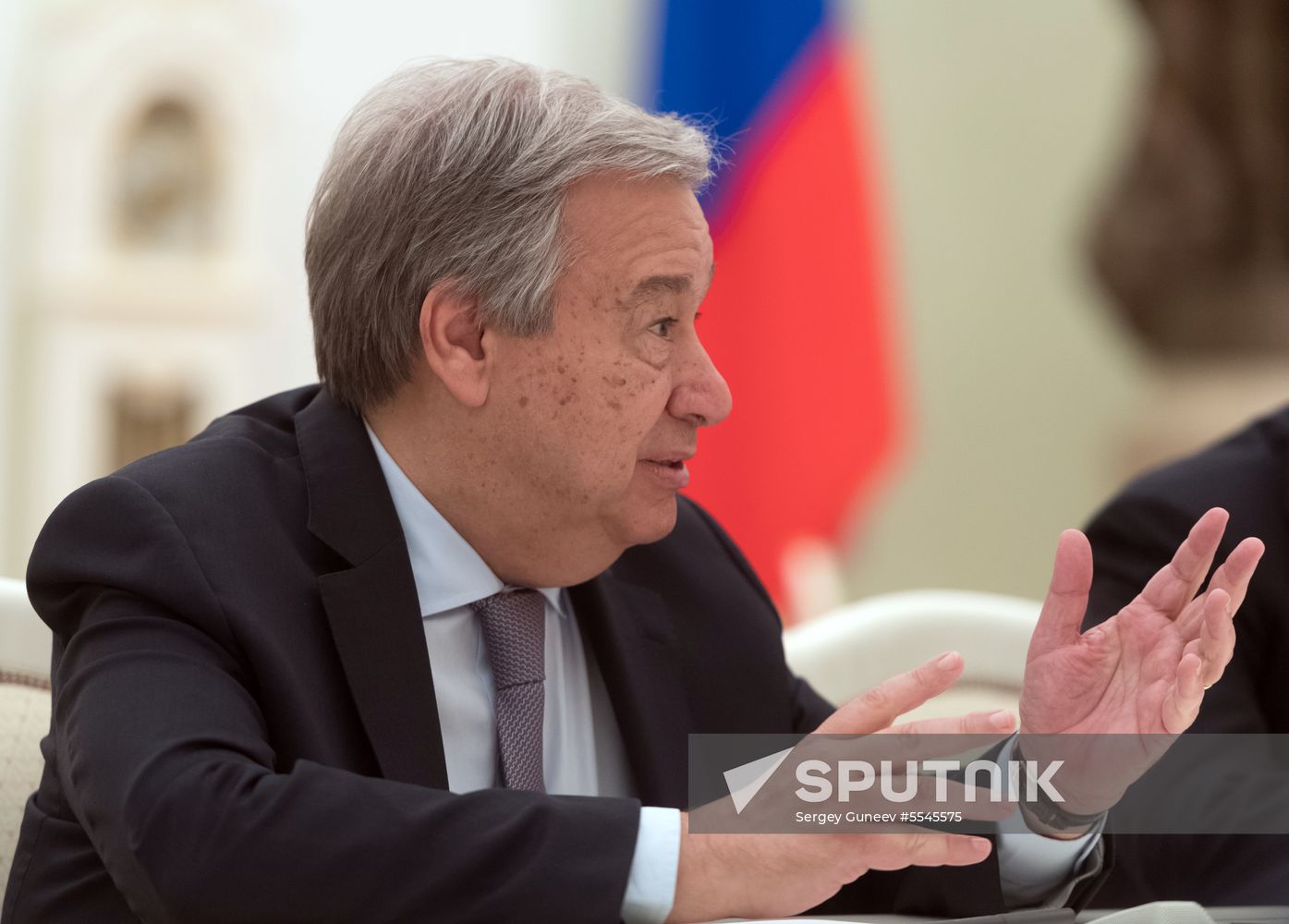 President Vladimir Putin meets with UN Secretary-General Antonio Guterres